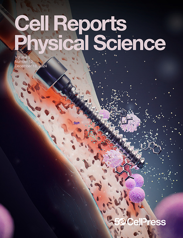 LetPub Journal Cover Design Service Art Sample, Cell Reports Physical Science